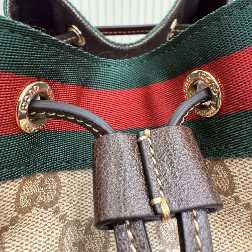 Gucci Venice Canvas Large Sand Brown Bucket Bag_4_156571 Gucci Venice Canvas Large Sand Brown Bucket Bag