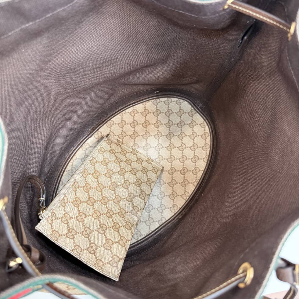Gucci Venice Canvas Large Sand Brown Bucket Bag_7_156571 Gucci Venice Canvas Large Sand Brown Bucket Bag