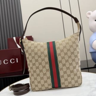 Gucci Lunetta Medium Sand Brown Crossbody Bag