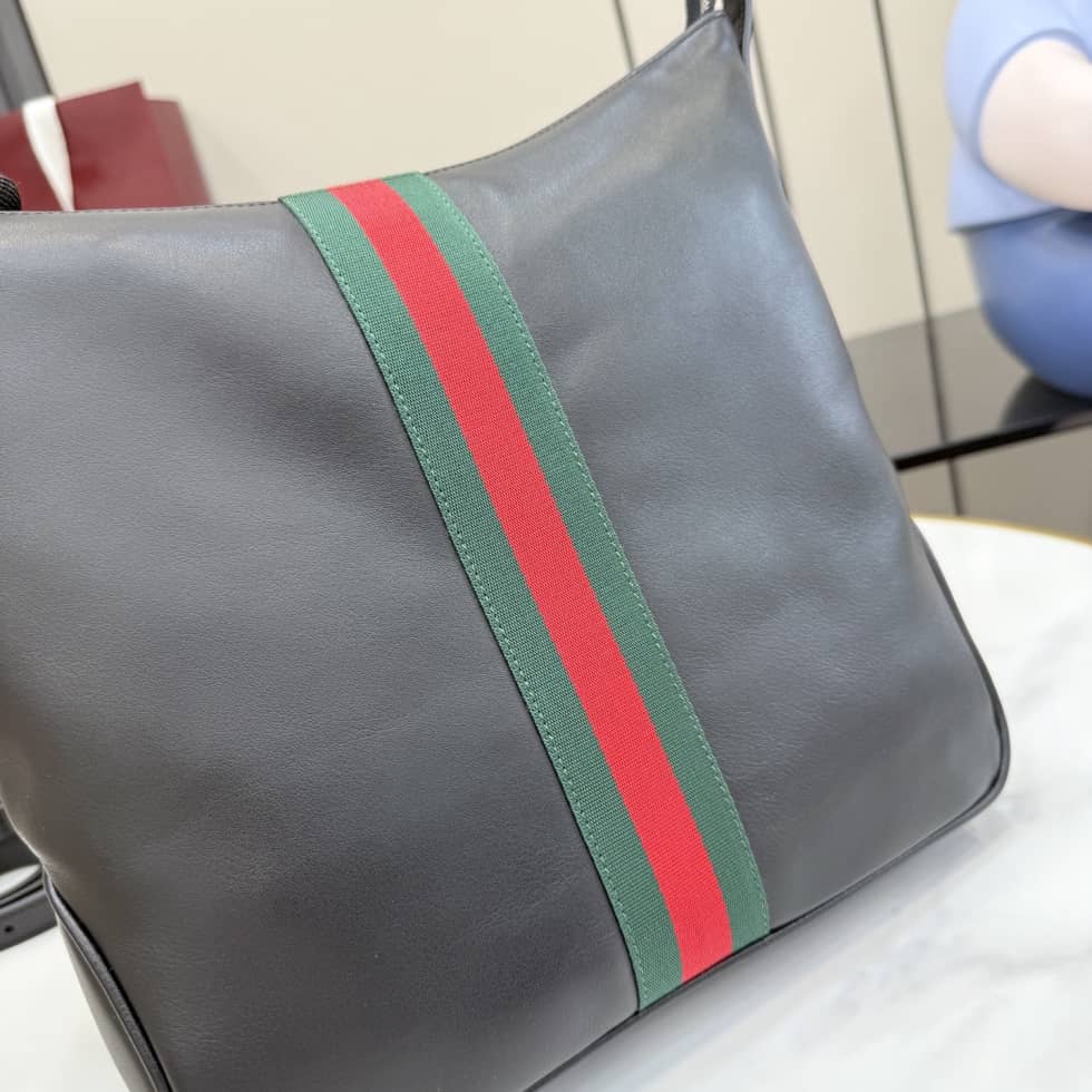 Gucci Lunetta Leather Medium Black Crossbody Bag_4_156591 Gucci Lunetta Leather Medium Black Crossbody Bag