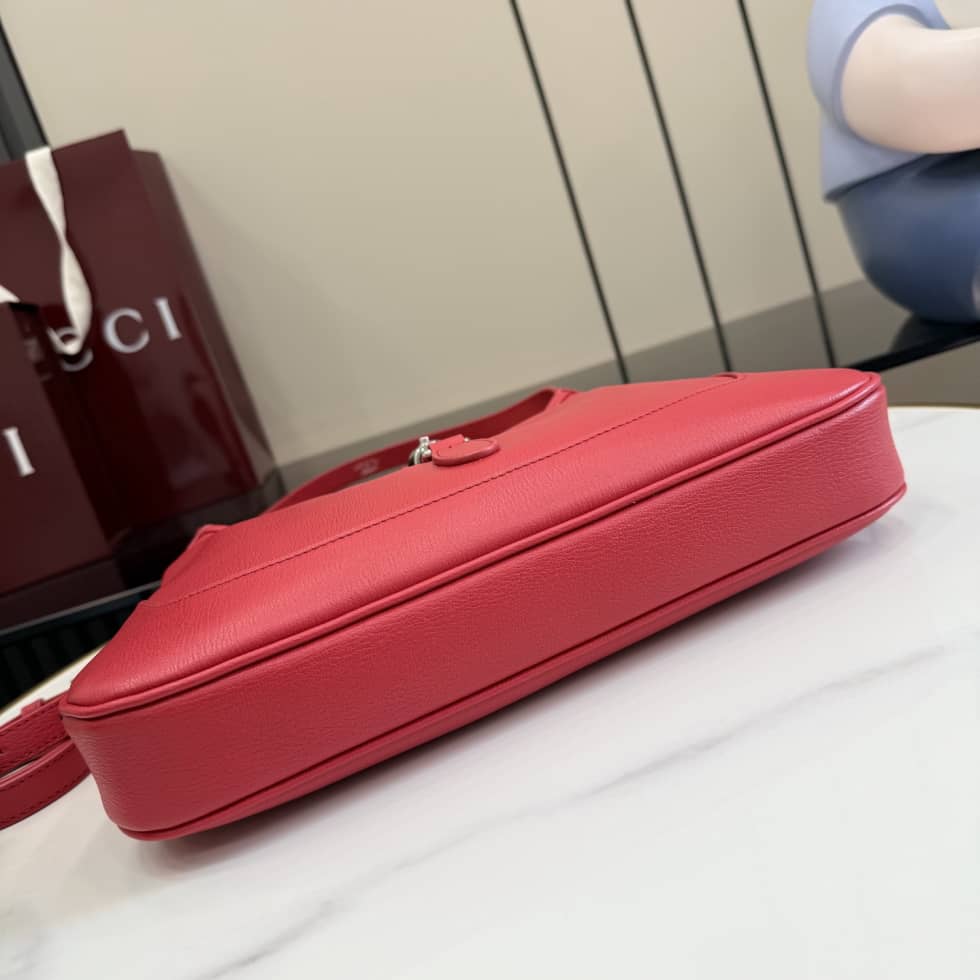 Gucci Jackie 1961 Leather Medium Red Shoulder Bag_3_156651 Gucci Jackie 1961 Leather Medium Red Shoulder Bag