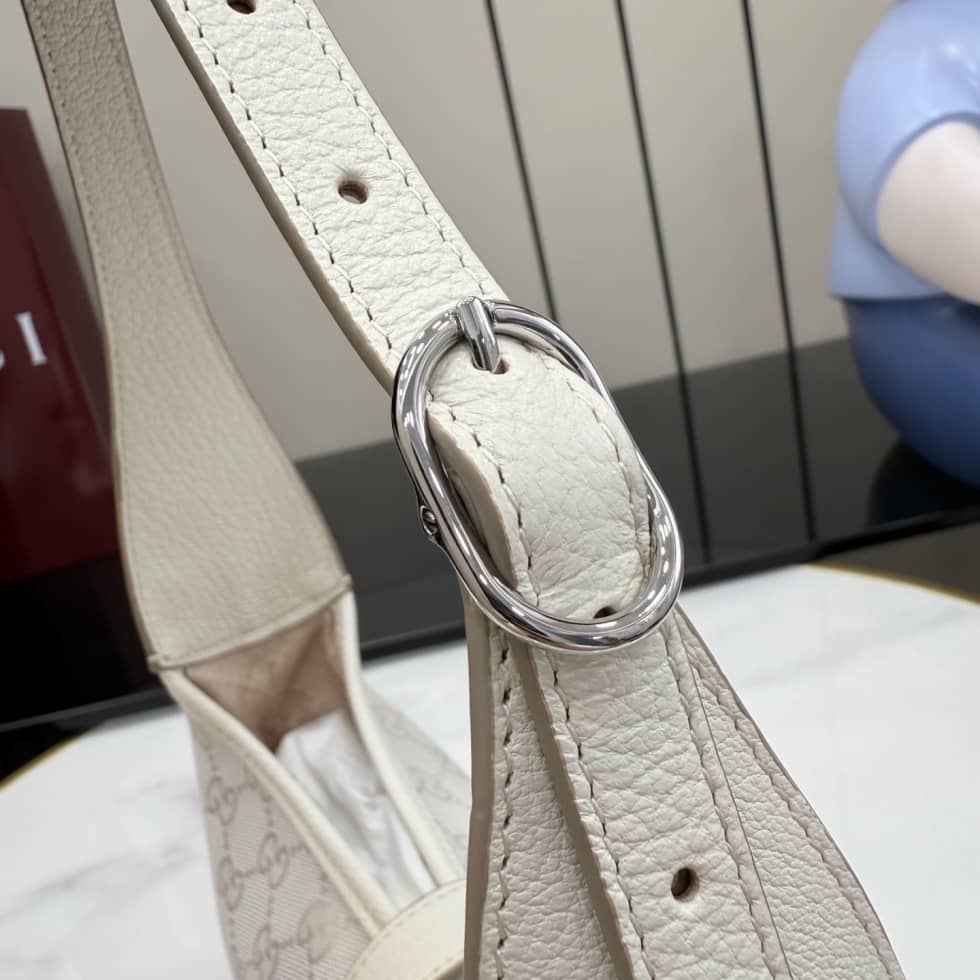 Gucci Jackie Slim Canvas Medium Ivory Shoulder Bag_4_156661 Gucci Jackie Slim Canvas Medium Ivory Shoulder Bag
