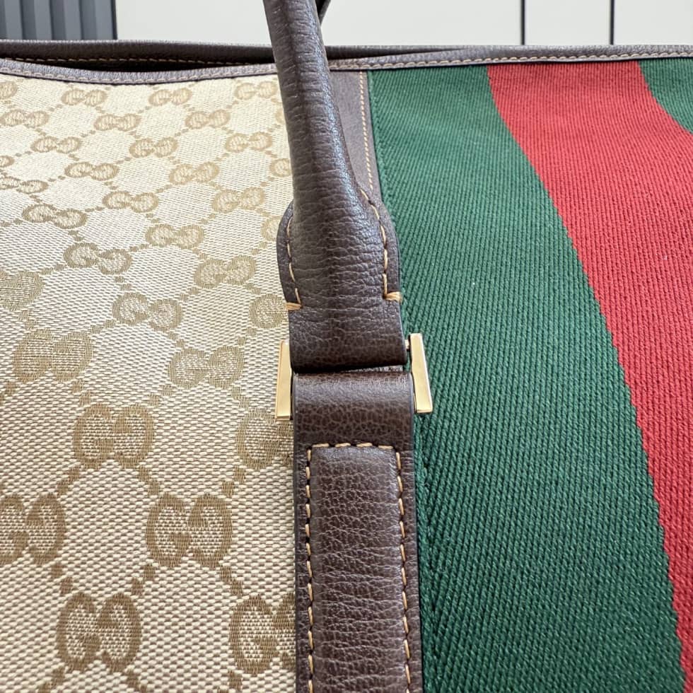 Gucci Canvas Medium Beige Travel Duffle Bag 874979_5_156681 Gucci Canvas Medium Beige Travel Duffle Bag 874979