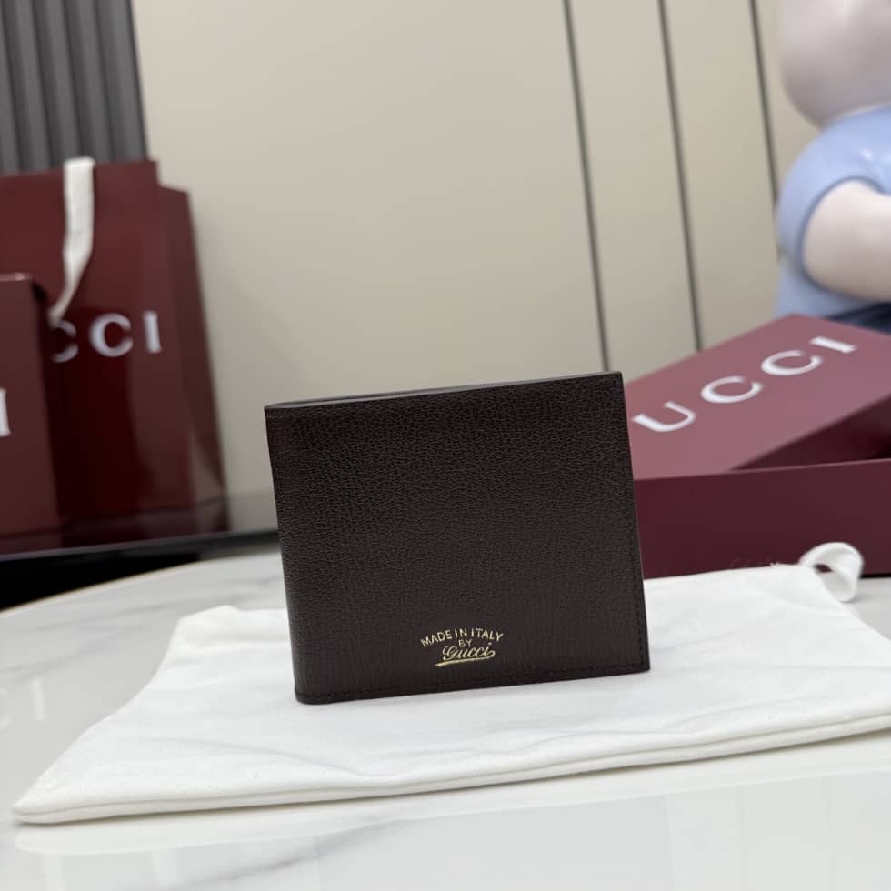 Gucci Lira Leather Dark Brown Coin Wallet 867325_10_156751 Gucci Lira Leather Dark Brown Coin Wallet 867325