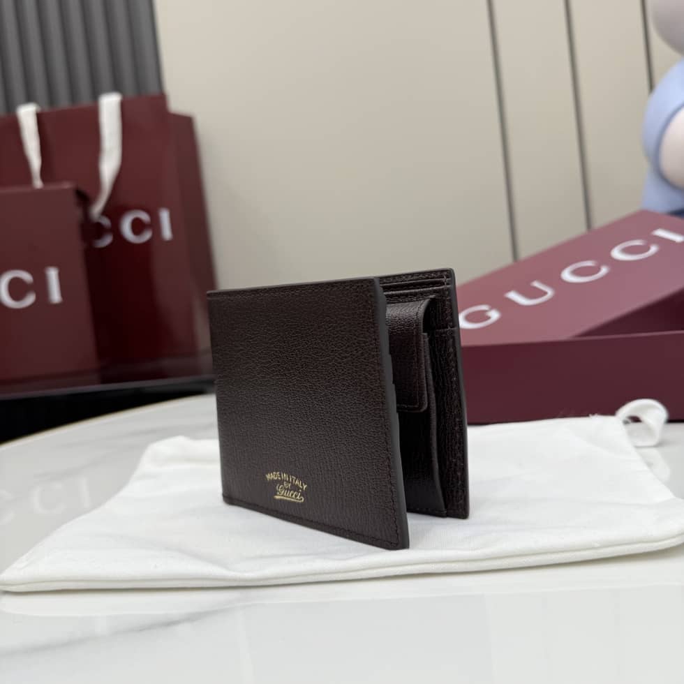 Gucci Lira Leather Dark Brown Coin Wallet 867325_2_156751 Gucci Lira Leather Dark Brown Coin Wallet 867325