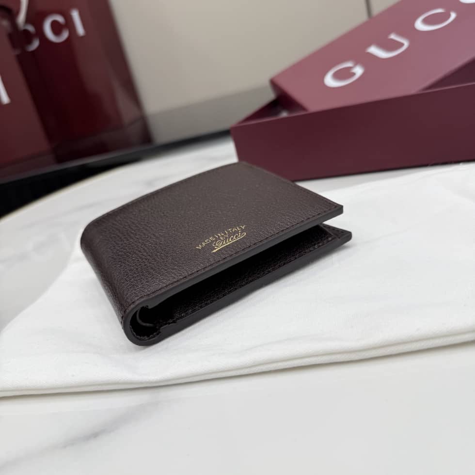 Gucci Lira Leather Dark Brown Coin Wallet 867325_3_156751 Gucci Lira Leather Dark Brown Coin Wallet 867325