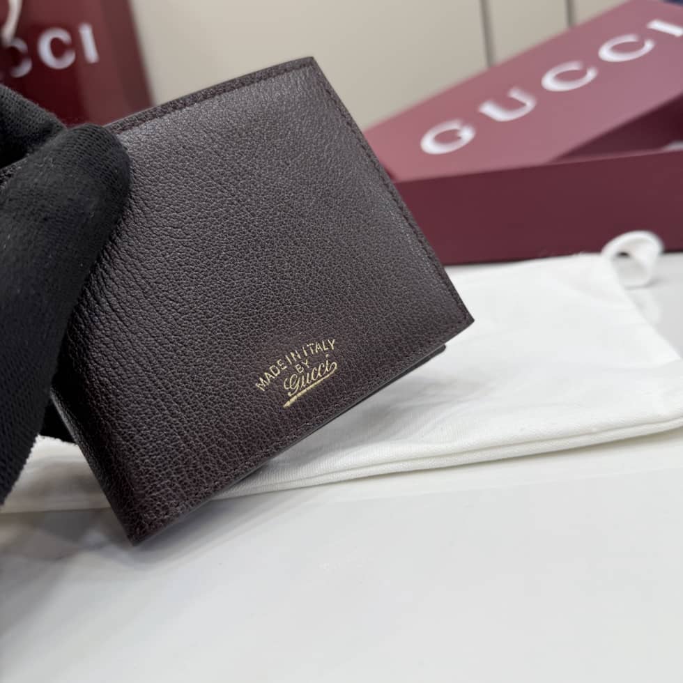 Gucci Lira Leather Dark Brown Coin Wallet 867325_4_156751 Gucci Lira Leather Dark Brown Coin Wallet 867325