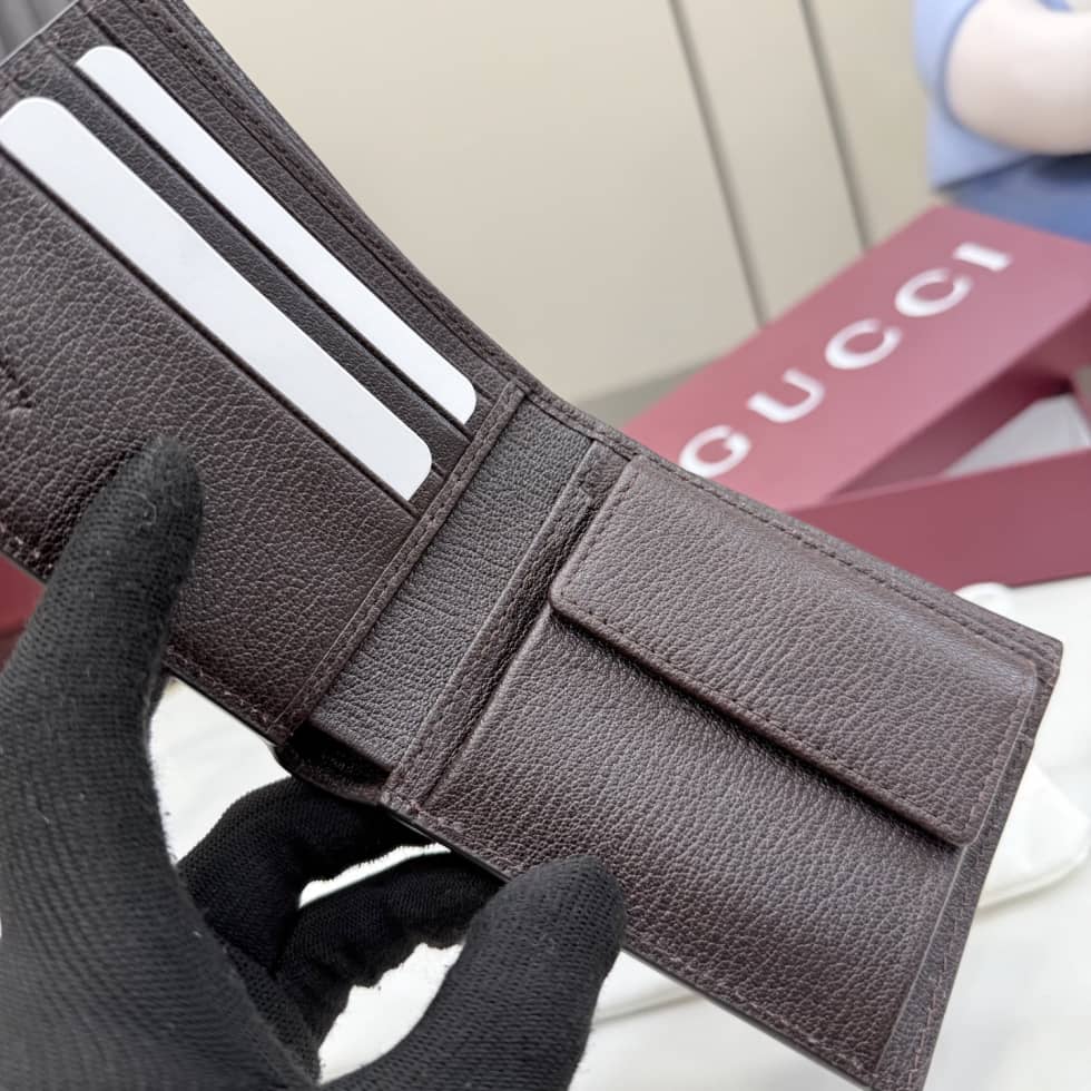 Gucci Lira Leather Dark Brown Coin Wallet 867325_8_156751 Gucci Lira Leather Dark Brown Coin Wallet 867325