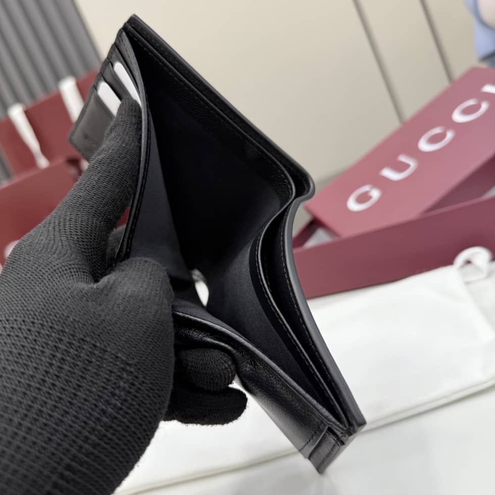 Gucci Lira Leather Black Coin Wallet 867325_5_156761 Gucci Lira Leather Black Coin Wallet 867325