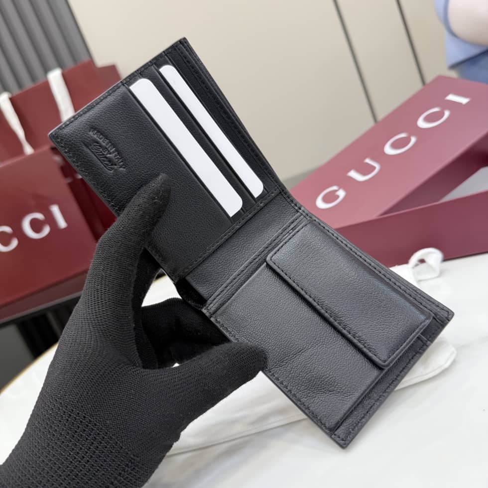 Gucci Lira Leather Black Coin Wallet 867325_6_156761 Gucci Lira Leather Black Coin Wallet 867325