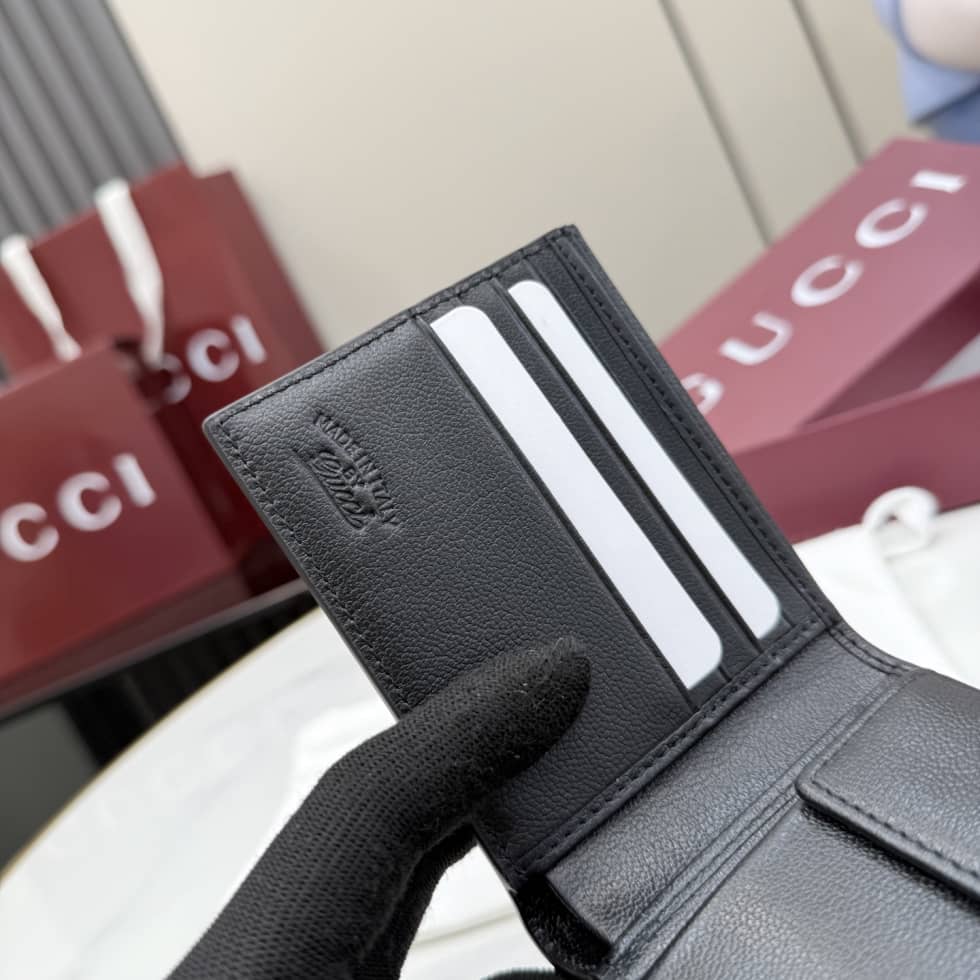Gucci Lira Leather Black Coin Wallet 867325_7_156761 Gucci Lira Leather Black Coin Wallet 867325