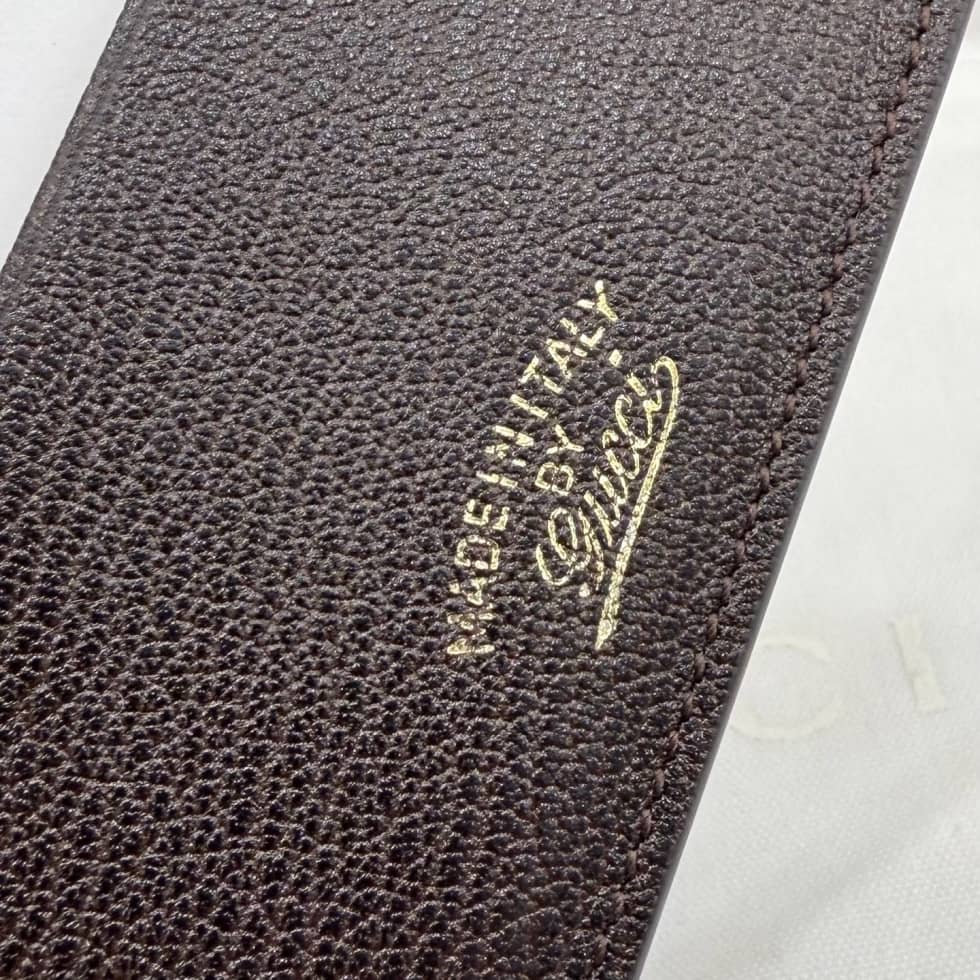 Gucci Lira Leather Dark Brown Card Case 867316_5_156771 Gucci Lira Leather Dark Brown Card Case 867316