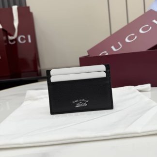 Gucci Lira Leather Black Card Case 867316