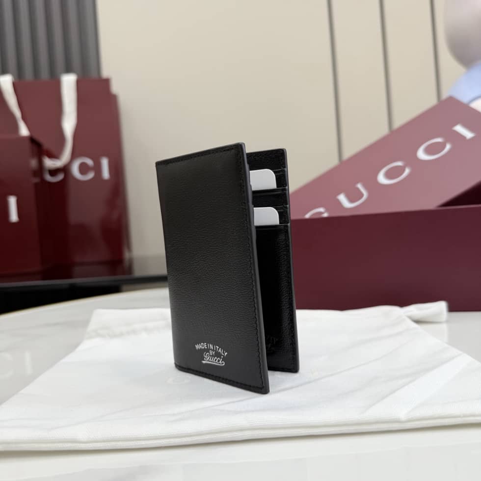 Gucci Men Lira Leather Black Card Case 867327_2_156801 Gucci Men Lira Leather Black Card Case 867327
