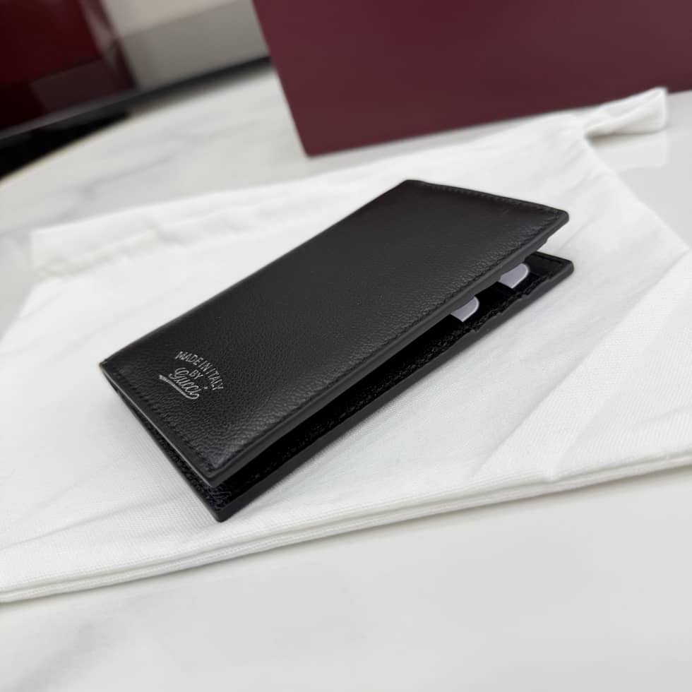 Gucci Men Lira Leather Black Card Case 867327_6_156801 Gucci Men Lira Leather Black Card Case 867327