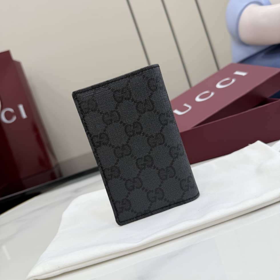 Gucci Essence Classic Canvas Black Card Case 876421_2_156871 Gucci Essence Classic Canvas Black Card Case 876421
