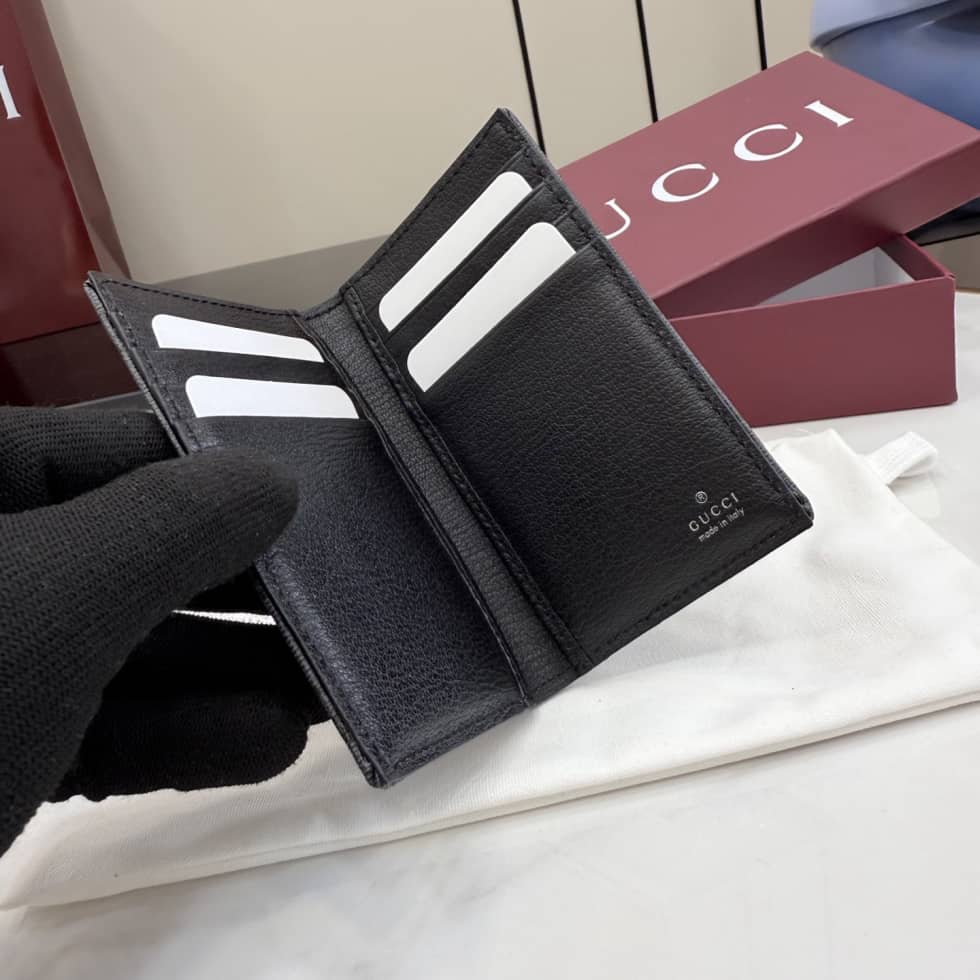 Gucci Essence Classic Canvas Black Card Case 876421_7_156871 Gucci Essence Classic Canvas Black Card Case 876421