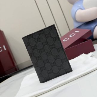 Gucci Essence Classic Black Passport Case 876432