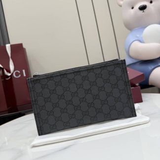 Gucci Essence Classic Canvas Small Black Pouch 876478