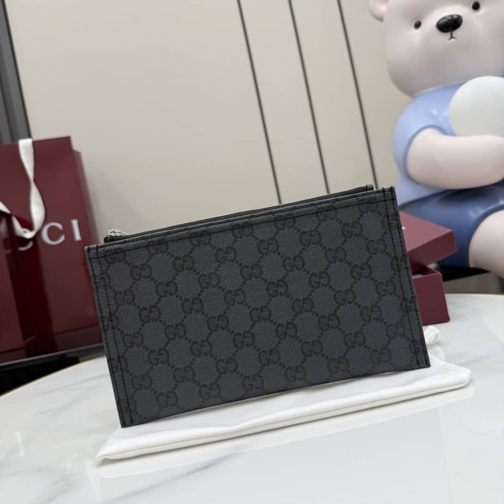 Gucci Essence Classic Canvas Small Black Pouch 876478_10_156891 Gucci Essence Classic Canvas Small Black Pouch 876478