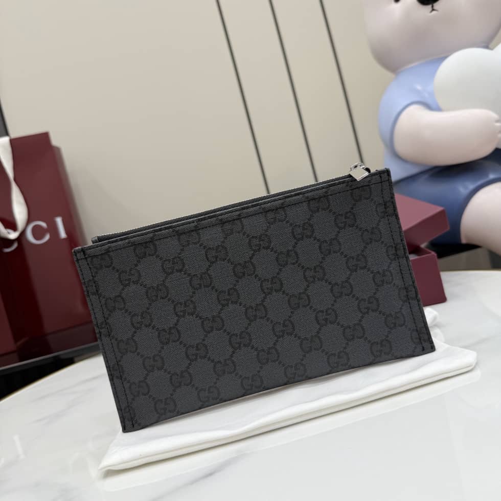 Gucci Essence Classic Canvas Small Black Pouch 876478_1_156891 Gucci Essence Classic Canvas Small Black Pouch 876478