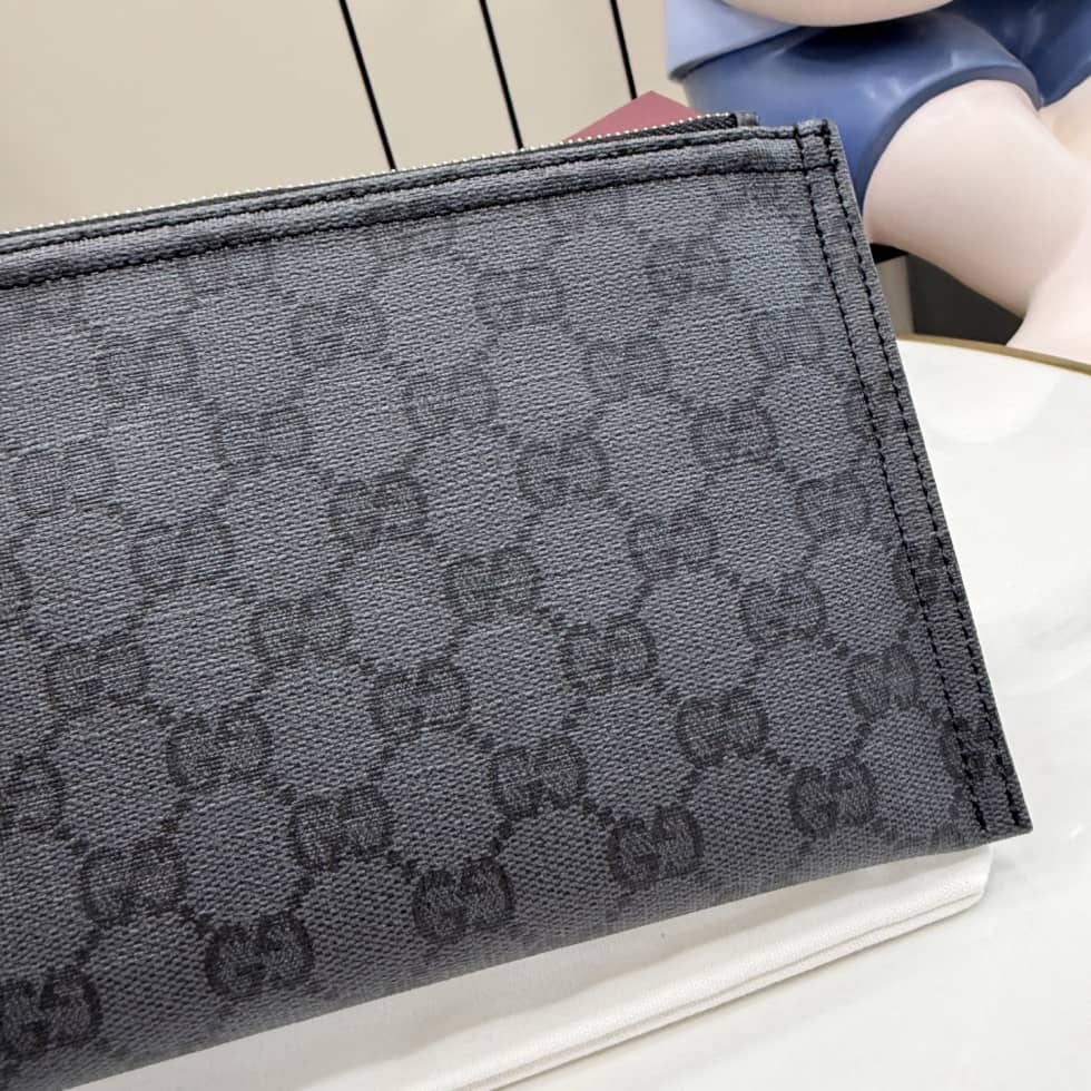 Gucci Essence Classic Canvas Small Black Pouch 876478_5_156891 Gucci Essence Classic Canvas Small Black Pouch 876478