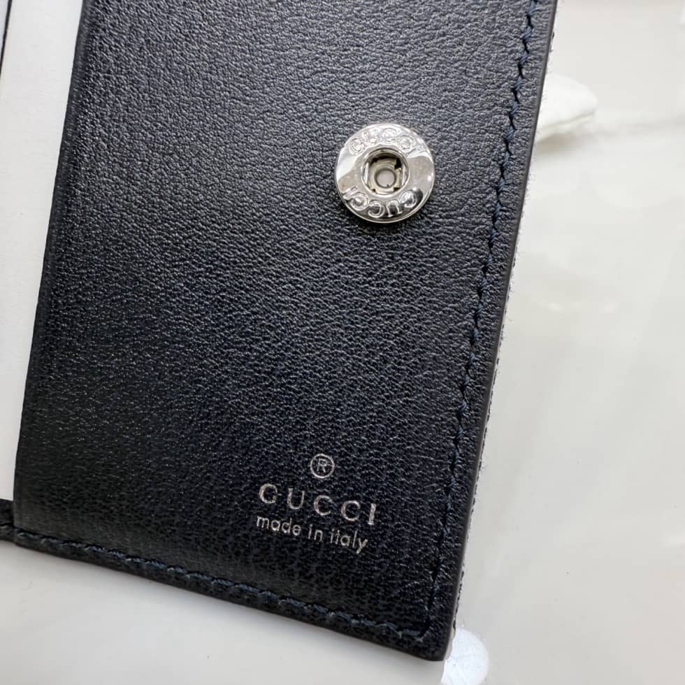 Gucci Small Denim Wallet Dark Blue 875798_7_156931 Gucci Small Denim Wallet Dark Blue 875798