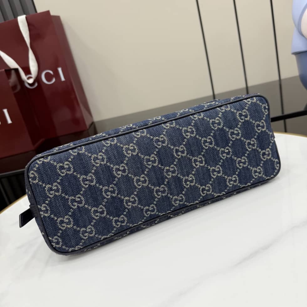 Gucci Madison Denim Medium Blue Shoulder Bag 874744_3_156981 Gucci Madison Denim Medium Blue Shoulder Bag 874744