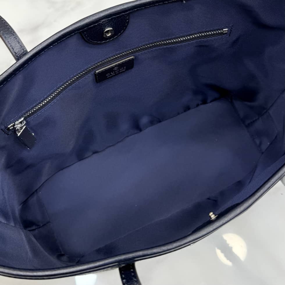 Gucci Small Tribeca Denim Blue Tote Bag 875236_7_156991 Gucci Small Tribeca Denim Blue Tote Bag 875236