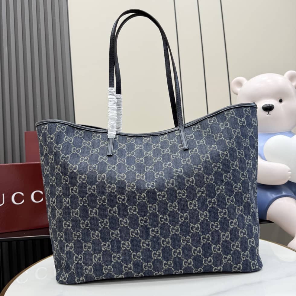Gucci Tribeca Denim Large Blue Tote Bag 874745_1_157001 Gucci Tribeca Denim Large Blue Tote Bag 874745