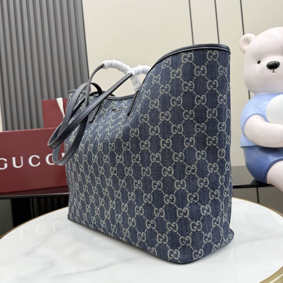 Gucci Tribeca Denim Large Blue Tote Bag 874745_2_157001 Gucci Tribeca Denim Large Blue Tote Bag 874745
