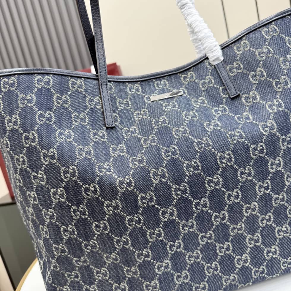 Gucci Tribeca Denim Large Blue Tote Bag 874745_4_157001 Gucci Tribeca Denim Large Blue Tote Bag 874745