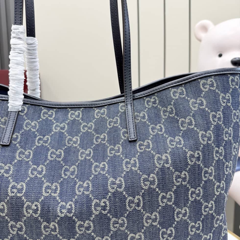 Gucci Tribeca Denim Large Blue Tote Bag 874745_6_157001 Gucci Tribeca Denim Large Blue Tote Bag 874745