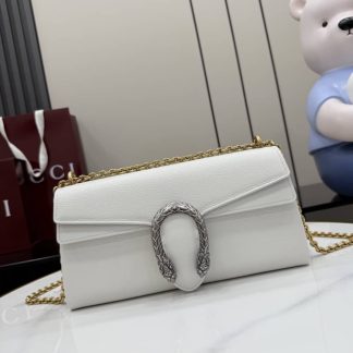Gucci Dionysus Leather Medium White Shoulder Bag