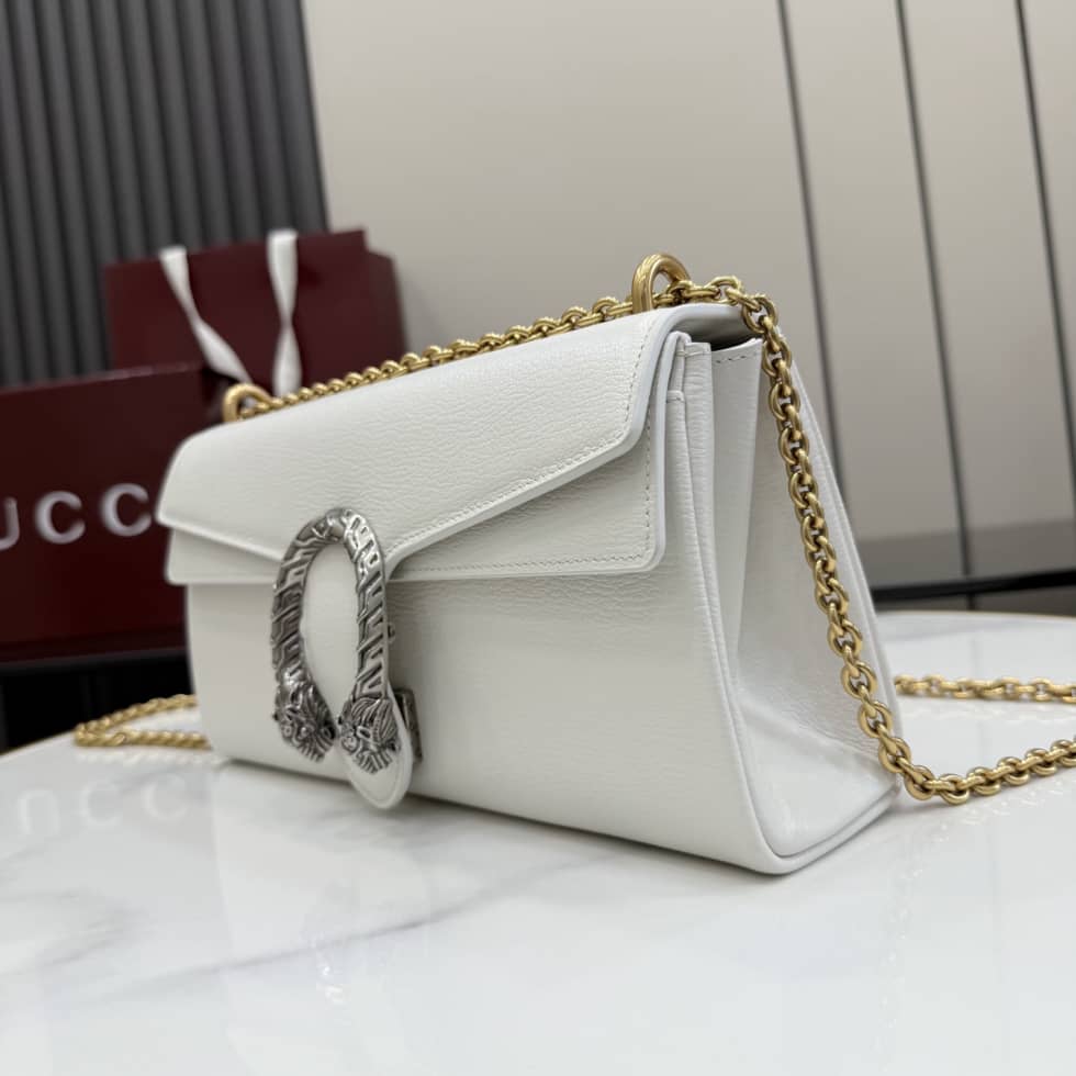 Gucci Dionysus Leather Medium White Shoulder Bag_2_157031 Gucci Dionysus Leather Medium White Shoulder Bag