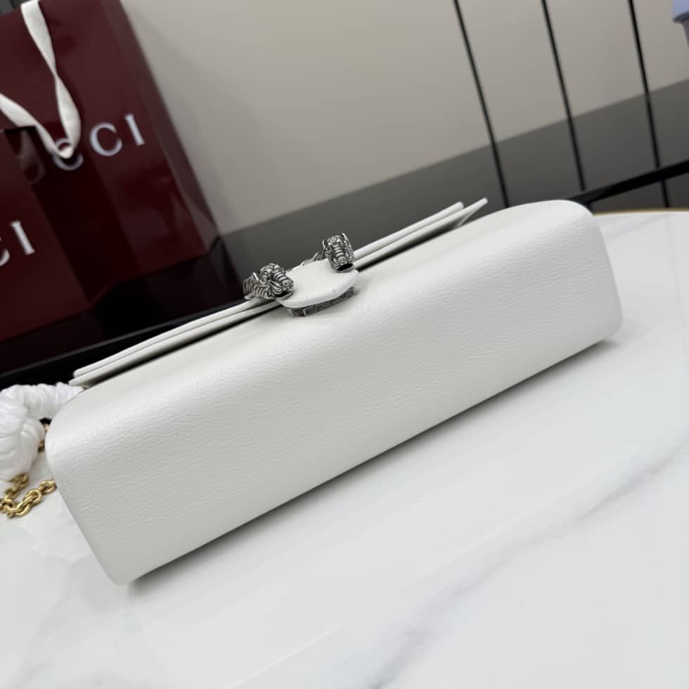 Gucci Dionysus Leather Medium White Shoulder Bag_3_157031 Gucci Dionysus Leather Medium White Shoulder Bag