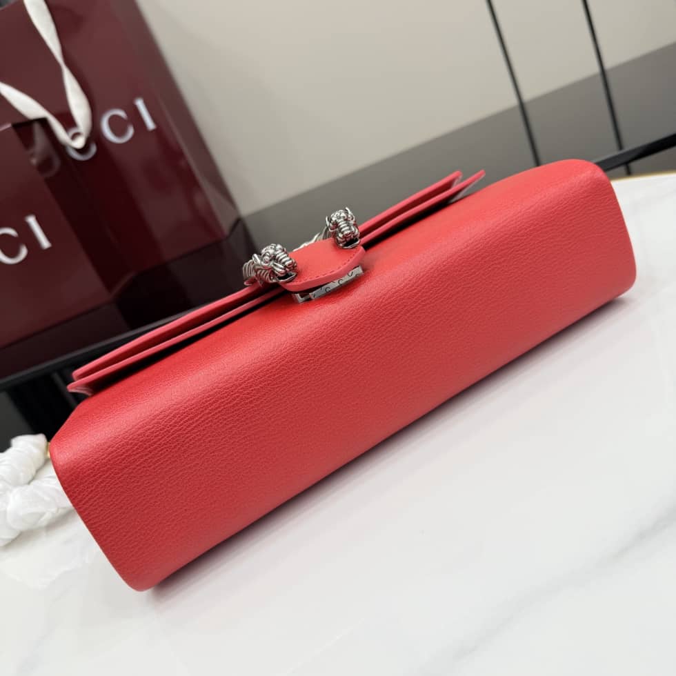 Gucci Dionysus Leather Medium Red Shoulder Bag_3_157051 Gucci Dionysus Leather Medium Red Shoulder Bag