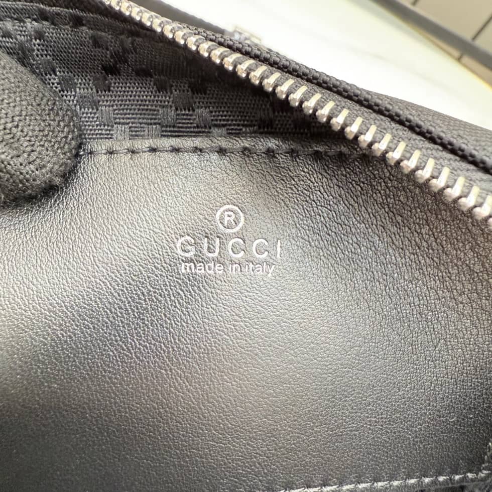 Gucci Tag Canvas Small Black Belt Bag A00230_8_157081 Gucci Tag Canvas Small Black Belt Bag A00230