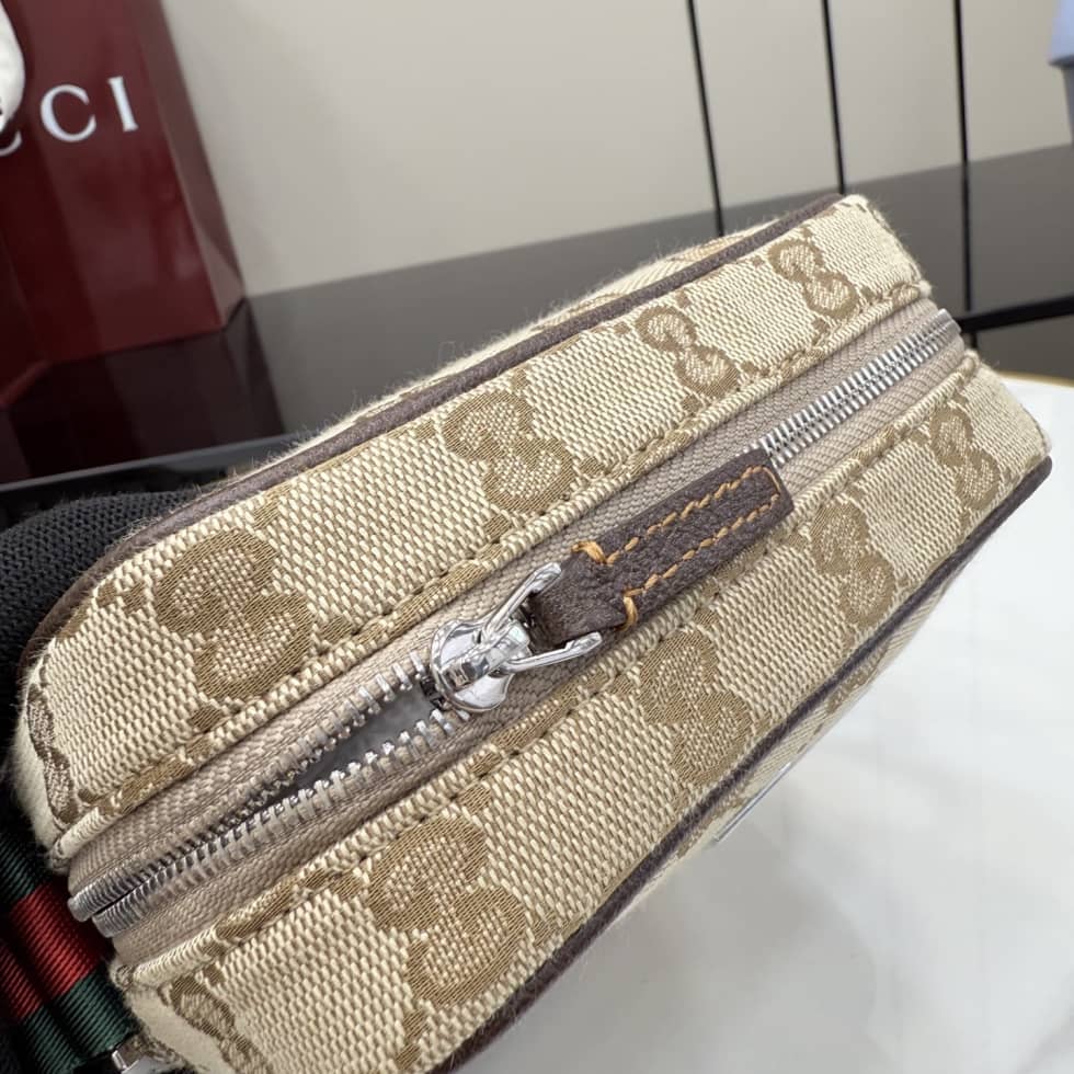 Gucci Tag Canvas Small Sand Brown Crossbody Bag_6_157091 Gucci Tag Canvas Small Sand Brown Crossbody Bag