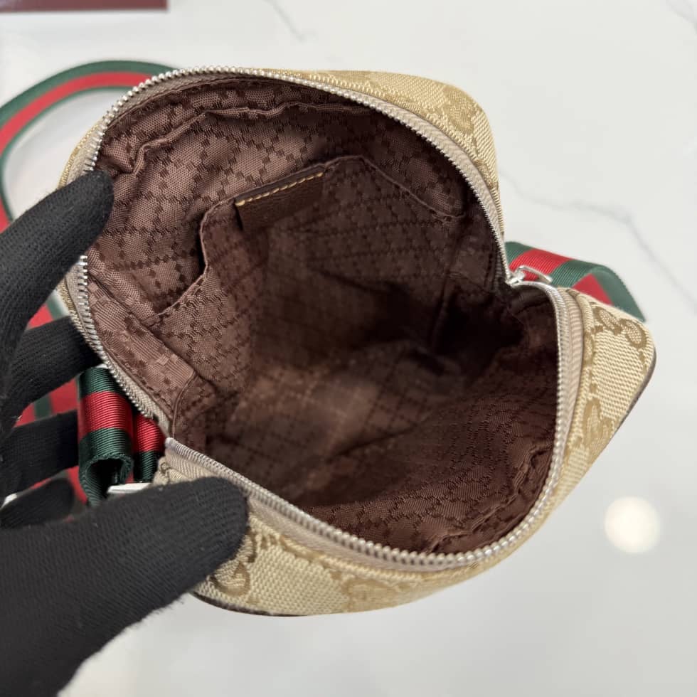 Gucci Tag Canvas Small Sand Brown Crossbody Bag_7_157091 Gucci Tag Canvas Small Sand Brown Crossbody Bag