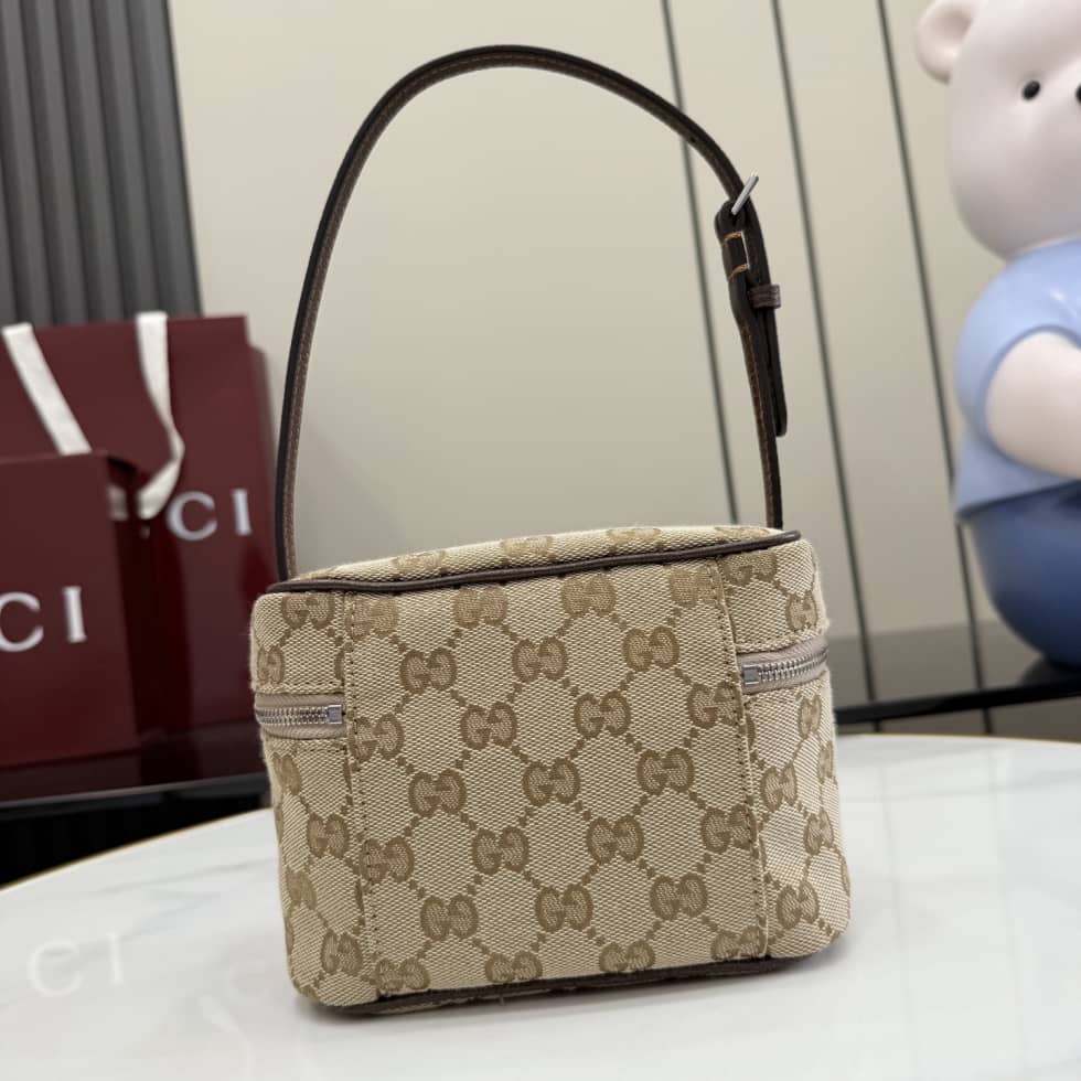 Gucci Tag Canvas Mini Sand Brown Shoulder Bag_1_157111 Gucci Tag Canvas Mini Sand Brown Shoulder Bag