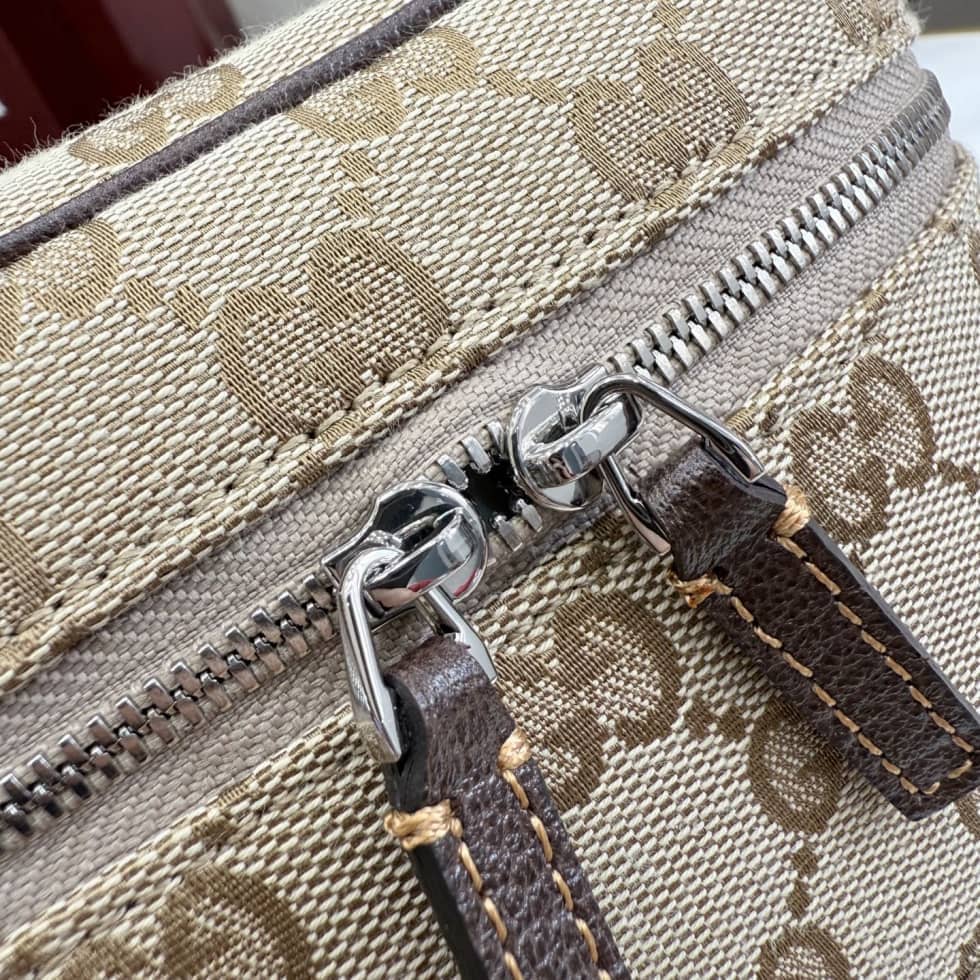 Gucci Tag Canvas Mini Sand Brown Shoulder Bag_4_157111 Gucci Tag Canvas Mini Sand Brown Shoulder Bag