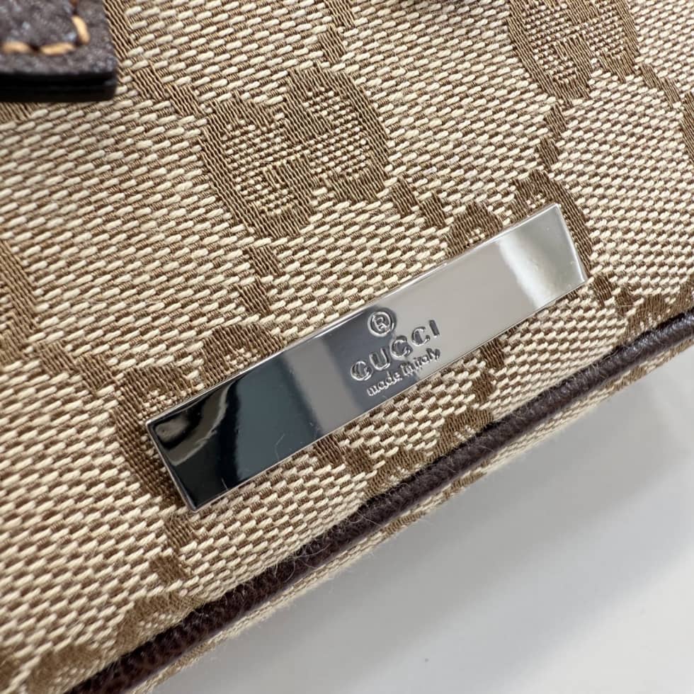 Gucci Tag Canvas Mini Sand Brown Shoulder Bag_5_157111 Gucci Tag Canvas Mini Sand Brown Shoulder Bag