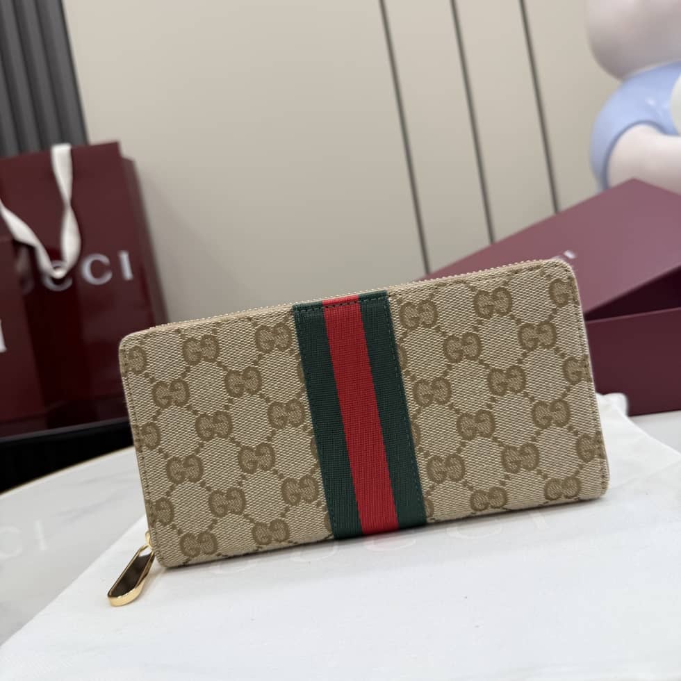 Gucci Canvas Web Zip Around Wallet Beige 867284_10_157181 Gucci Canvas Web Zip Around Wallet Beige 867284