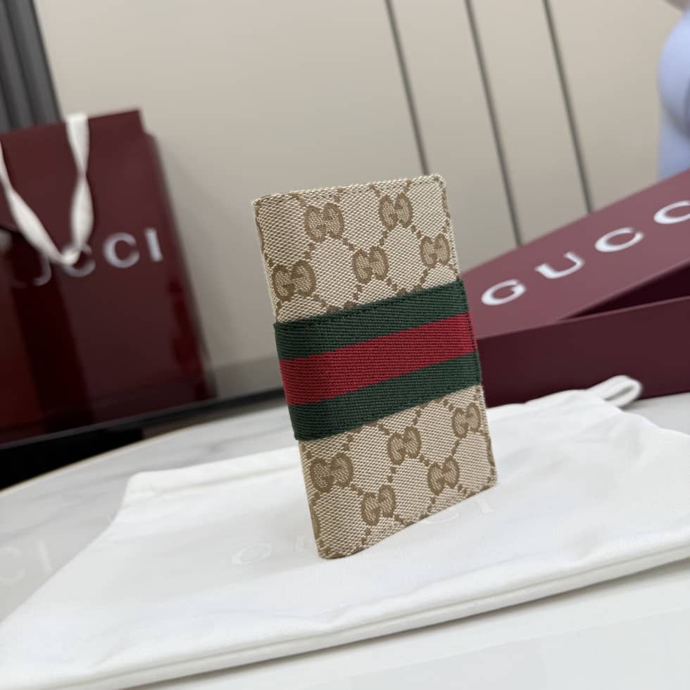 Gucci Canvas Card Case With Web Beige 867346_2_157191 Gucci Canvas Card Case With Web Beige 867346