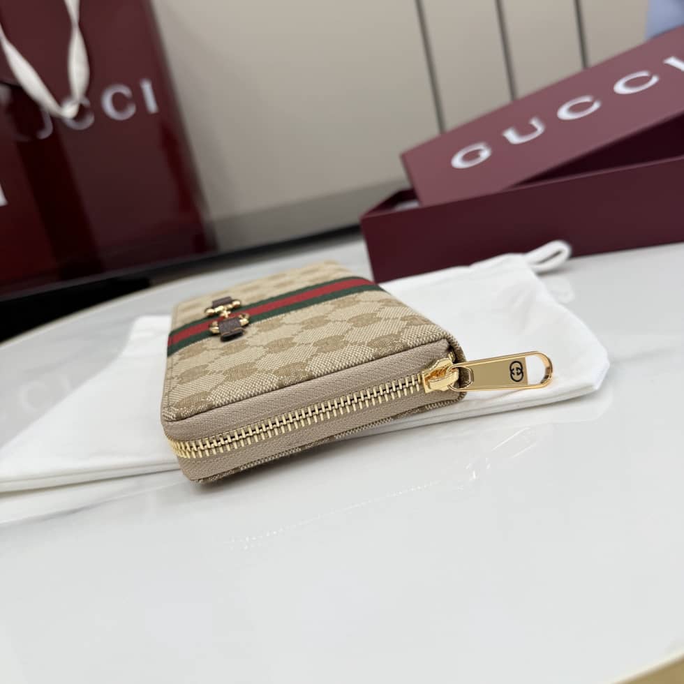 Gucci Horsebit Web Zip Around Wallet Beige 867124_6_157221 Gucci Horsebit Web Zip Around Wallet Beige 867124