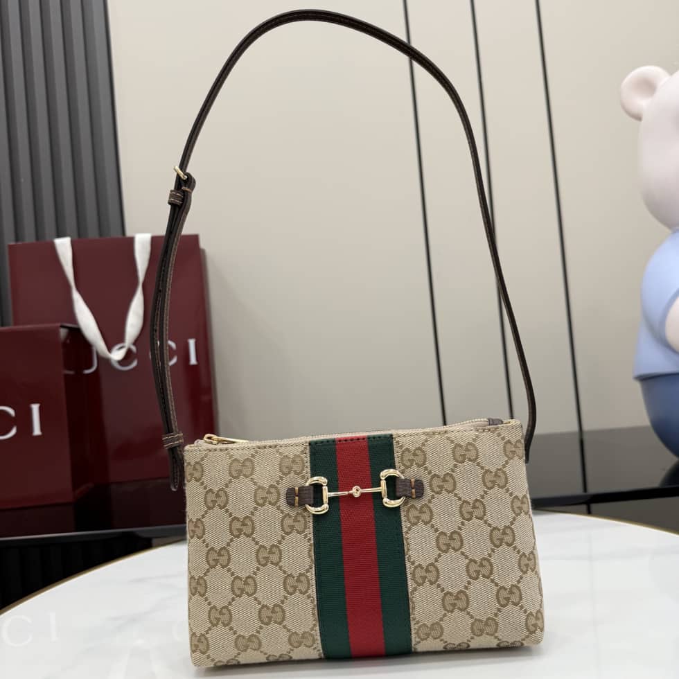 Gucci Horsebite Web Beige Mini Shoulder Bag 867130_10_157301 Gucci Horsebite Web Beige Mini Shoulder Bag 867130