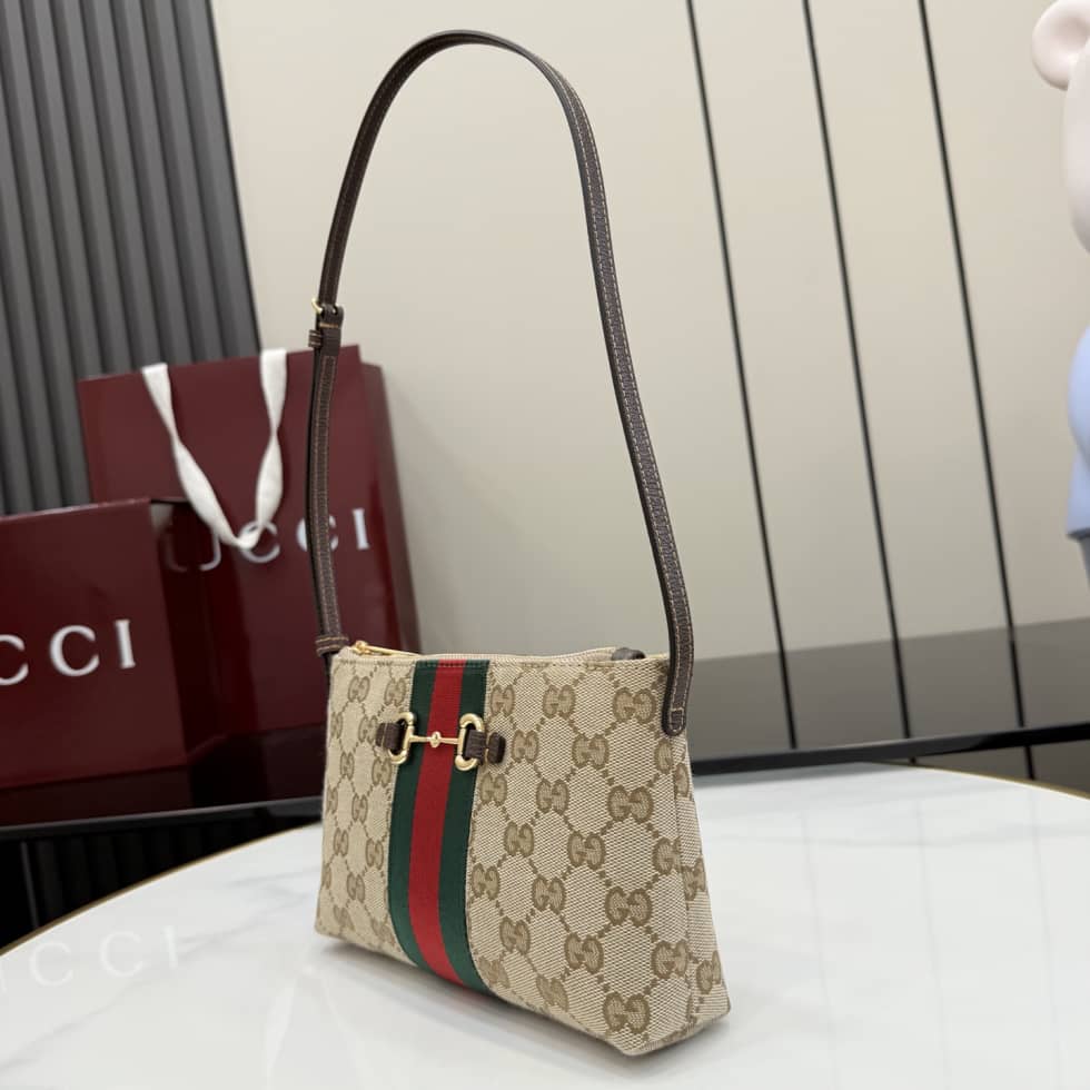 Gucci Horsebite Web Beige Mini Shoulder Bag 867130_2_157301 Gucci Horsebite Web Beige Mini Shoulder Bag 867130