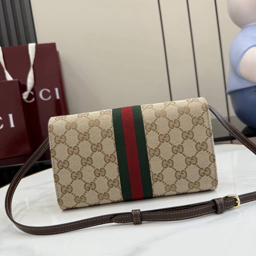 Gucci Horsebit Web Beige Wallet with Strap 867120_1_157321 Gucci Horsebit Web Beige Wallet with Strap 867120
