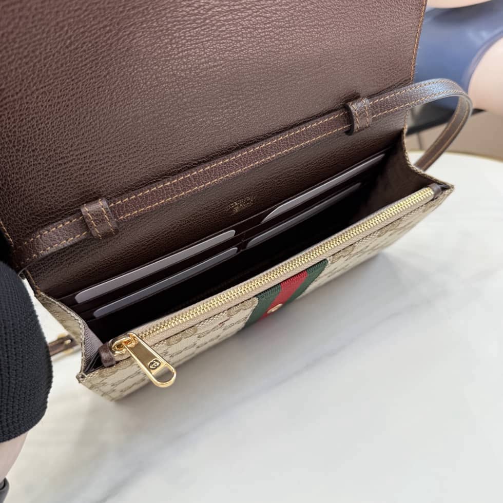 Gucci Horsebit Web Beige Wallet with Strap 867120_7_157321 Gucci Horsebit Web Beige Wallet with Strap 867120